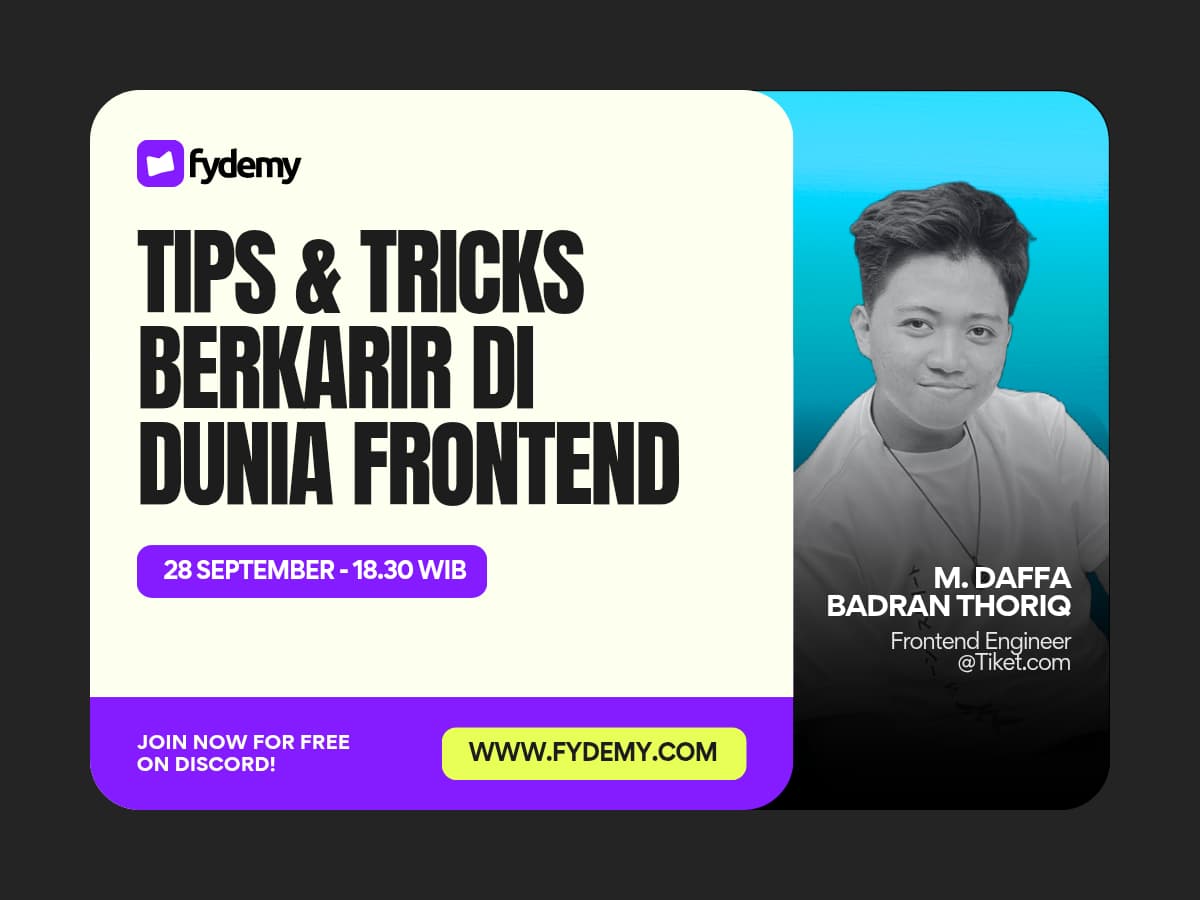 Tips & Tricks Berkarir di Dunia Frontend